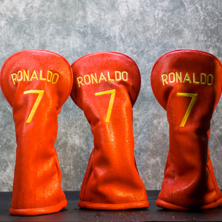 Cover golf CR7, bọc đầy gậy driver Ronaldo chất liệu da, lõi vải bông bảo vệ đầu gậy