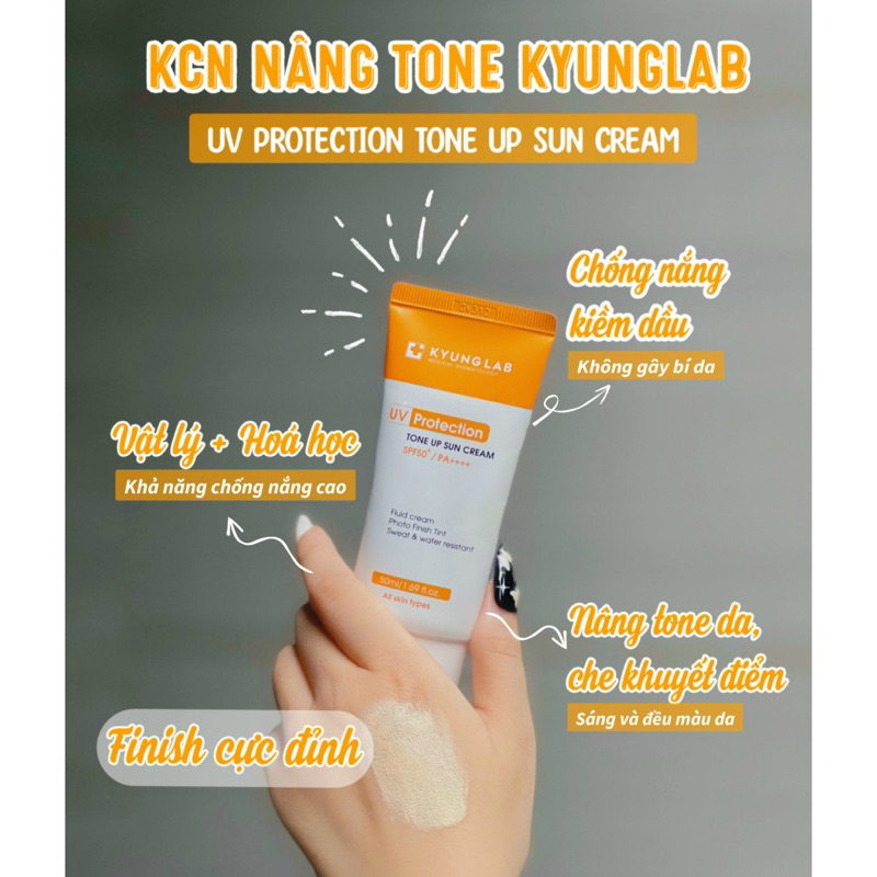 Kem Chống Nắng Nâng Tông Kiềm Dầu Kyunglab Tone Up Sun Cream Spf50 Pa 50ml Shopee Việt Nam 9569