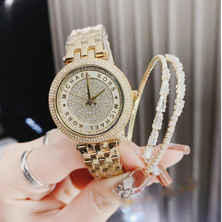 Đồng hồ nữ dây thép đeo tay cao cấp chống nước Michael kors MK3445 size ...