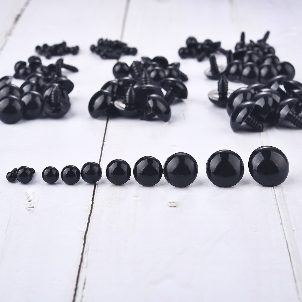 [15 Cặp] mắt thú an toàn (safety eyes) có chốt gắn thú len handmade