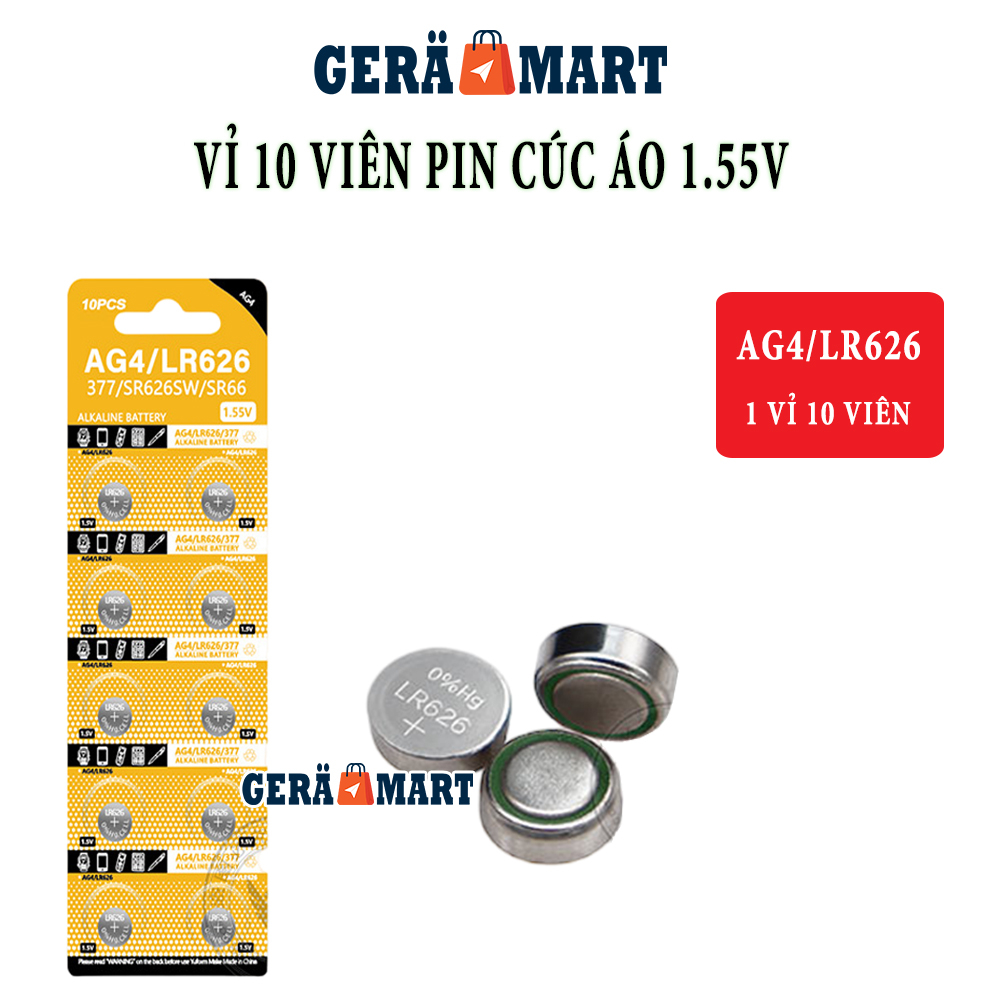 Pin cúc áo AG1/LR621 AG3/LR41 AG4/LR626 AG5/LR754 AG6/LR920 AG10/LR1130 ...