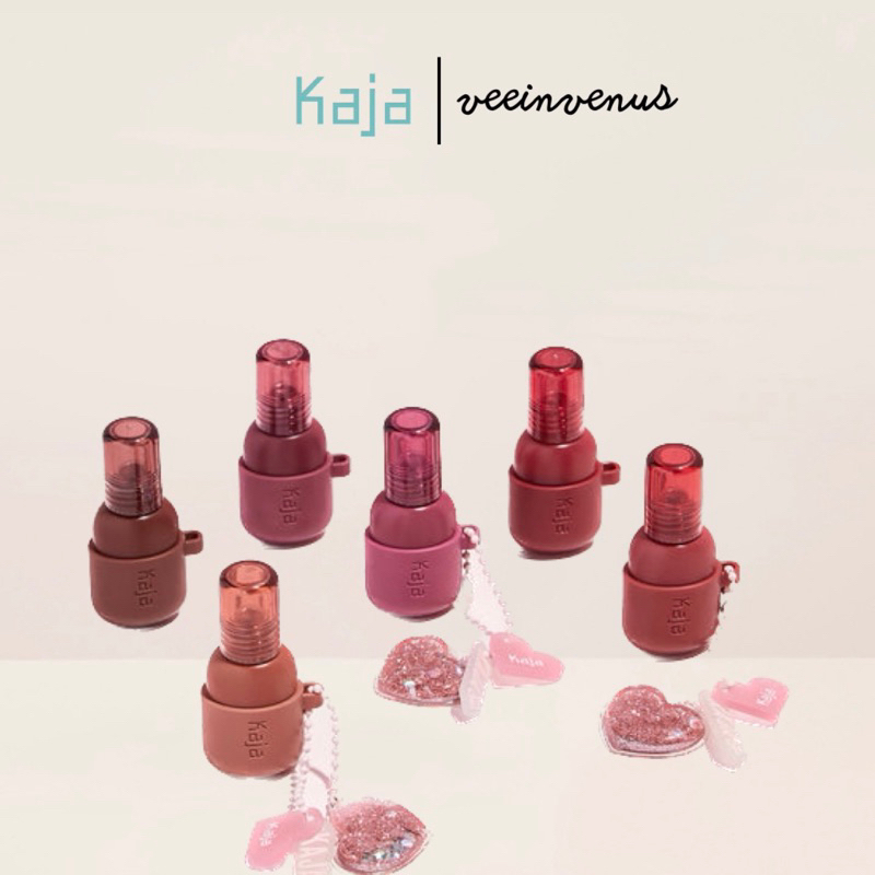 Son tint Kaja Jelly Charm Glazed Lip Stain & Blush With Keychain