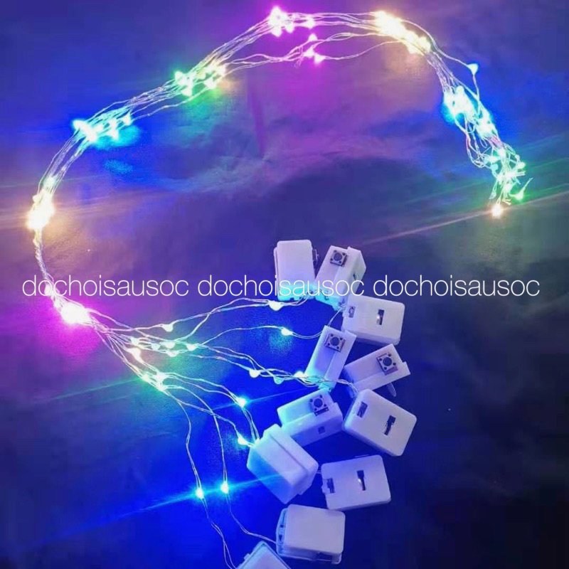 Dây đèn Led dùng pin ,dây đèn đom đóm 0,5/1/2/3 mét nhấp nháy