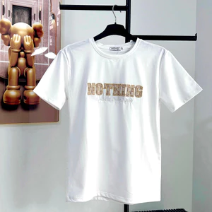 45-90kg Áo Phông Nam, thêu Nothing, slimfit, rẻ, đẹp, bền, unisex, bigsize, thời trang