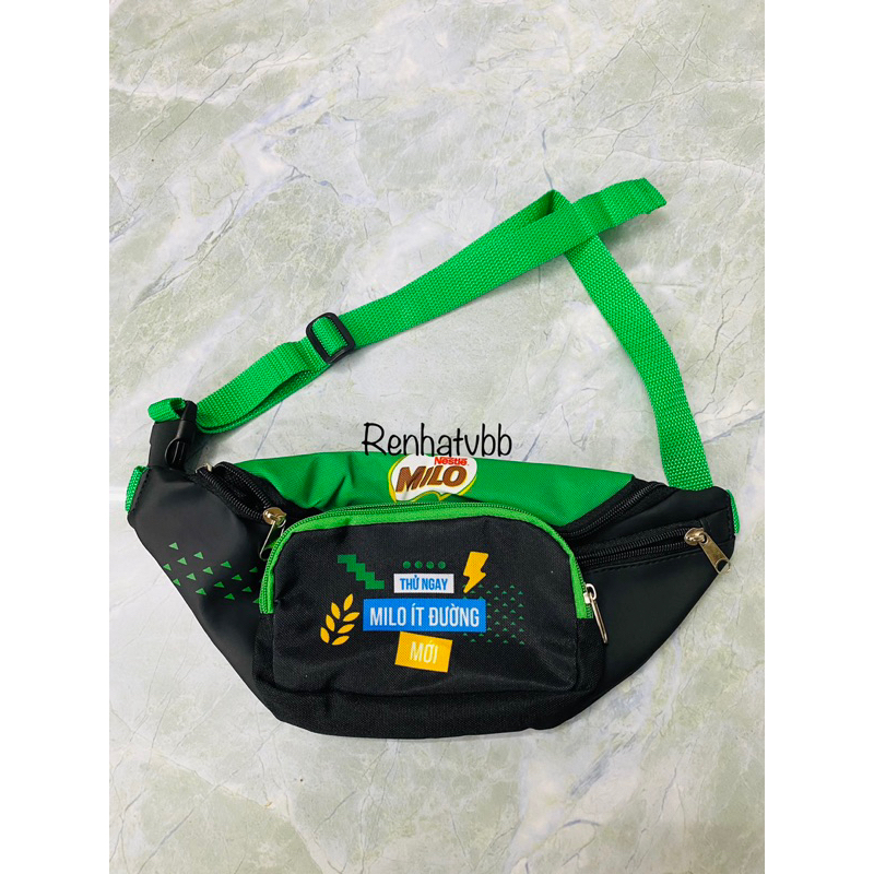 Túi bao tử đeo bụng Milo 3 ngăn nhỏ gọn | Shopee Việt Nam