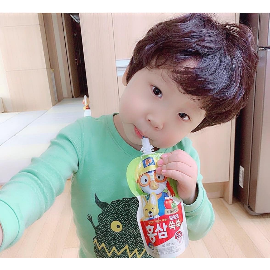HỘP 10 TÚI NƯỚC HỒNG SÂM  PORORO PALDO HÀN QUỐC