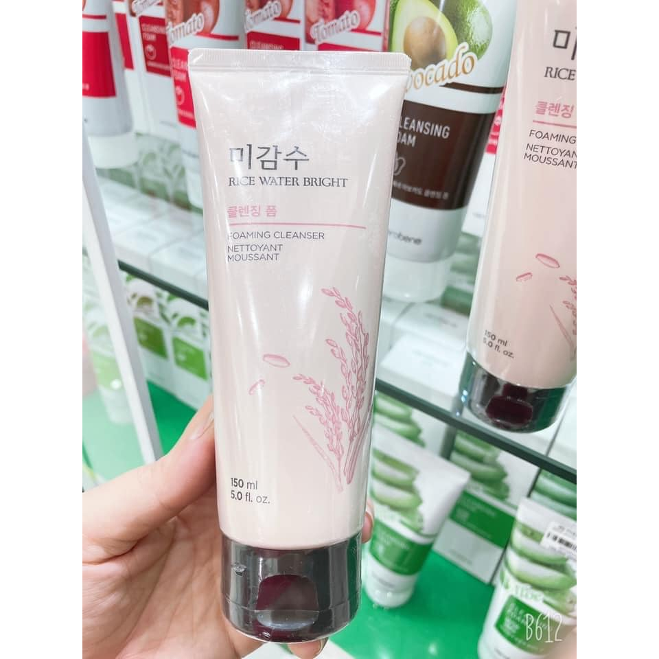 Sữa Rửa Mặt Gạo The Face Shop Hàn Quốc Làm Trắng Da Rice Water Bright Cleansing Foam TFS 150ml