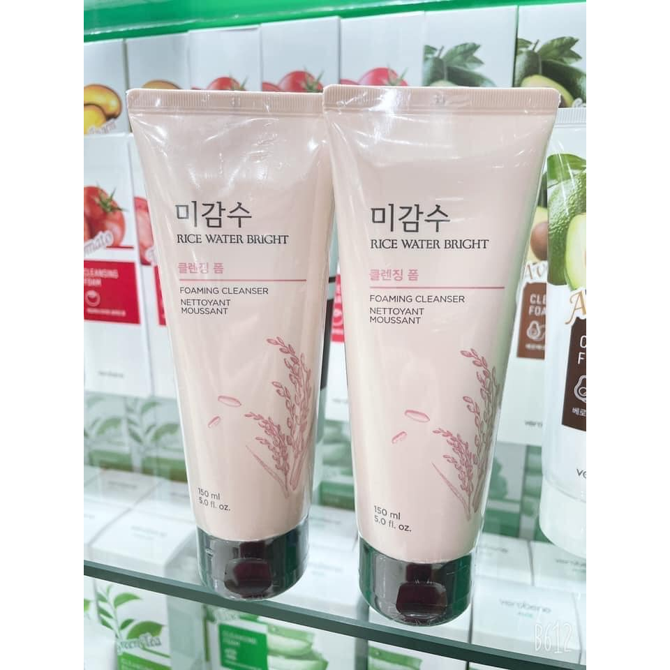 Sữa Rửa Mặt Gạo The Face Shop Hàn Quốc Làm Trắng Da Rice Water Bright Cleansing Foam TFS 150ml
