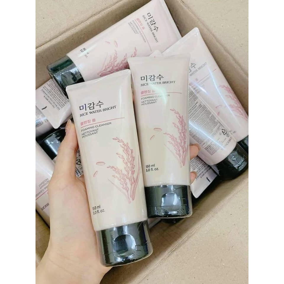 Sữa Rửa Mặt Gạo The Face Shop Hàn Quốc Làm Trắng Da Rice Water Bright Cleansing Foam TFS 150ml