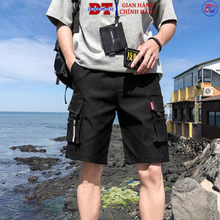 ⚡️ MỚI ⚡️ Quần short kaki túi hộp Unisex lưng thun kiểu dáng Basic phong cách Hiphop sọt hộp nai G