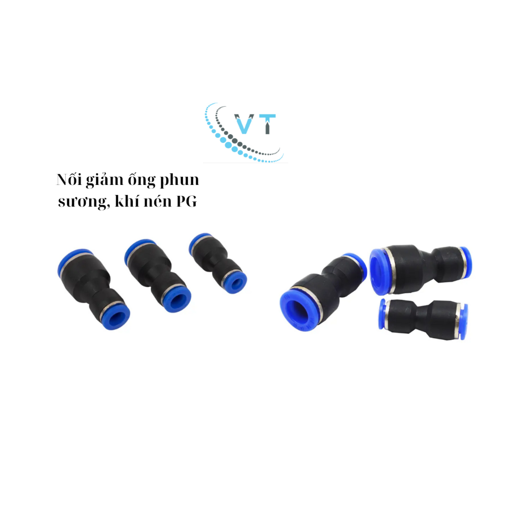 Đầu nối giảm PG, ống khí nén, phun sương,  PG 6-4  đến 16-14