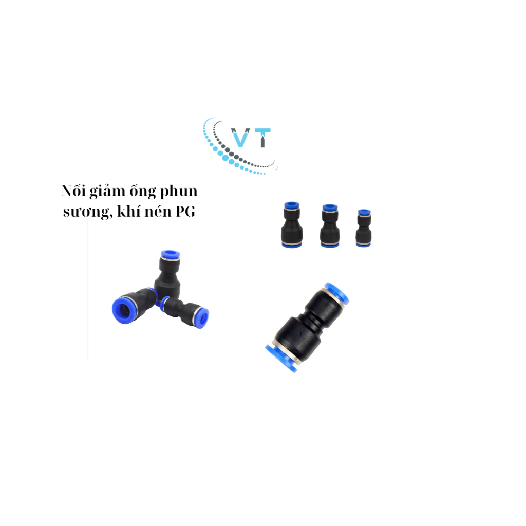 Đầu nối giảm PG, ống khí nén, phun sương,  PG 6-4  đến 16-14
