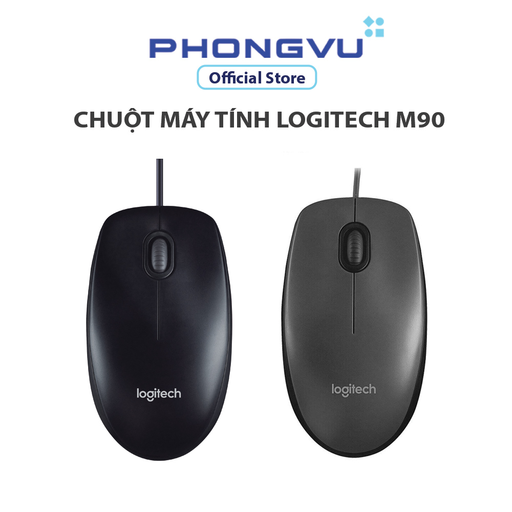 Chuột máy tính Logitech M90 xám-đen (910-001795) - Bảo hành 36 tháng ...
