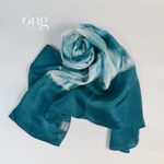 Khăn lụa tơ tằm Việt Nam - Óng Silk - Nhuộm màu thủ công, an toàn, mềm mại, nhẹ tênh, ấm áp- 85*190 cm — ảnh 1