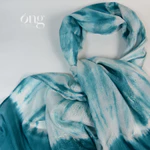 Khăn lụa tơ tằm Việt Nam - Óng Silk - Nhuộm màu thủ công, an toàn, mềm mại, nhẹ tênh, ấm áp- 85*190 cm — ảnh 3