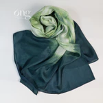 Khăn lụa tơ tằm Việt Nam - Óng Silk - Nhuộm màu thủ công, an toàn, mềm mại, nhẹ tênh, ấm áp- 85*190 cm — ảnh 4