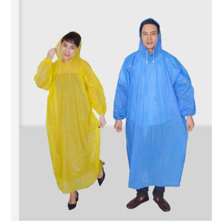 [Combo 3 Cái] Áo mưa nilon mặc 1 lần trơn chất lượng dày dặn nhiều màu