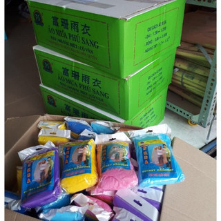 [Combo 3 Cái] Áo mưa nilon mặc 1 lần trơn chất lượng dày dặn nhiều màu