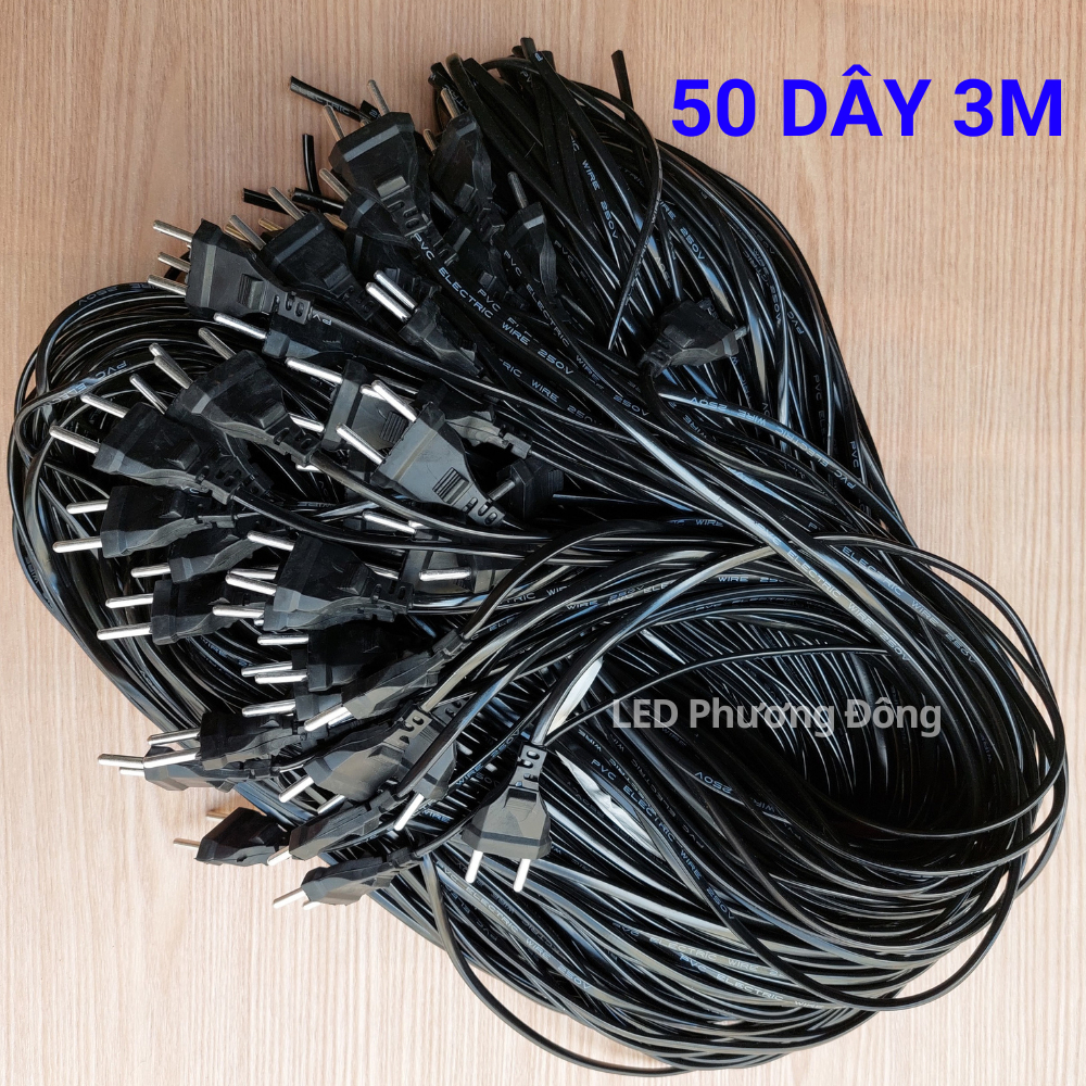 COMBO 10 DÂY NGUỒN QUẠT ĐIỆN 2M - 3M LÕI ĐỒNG