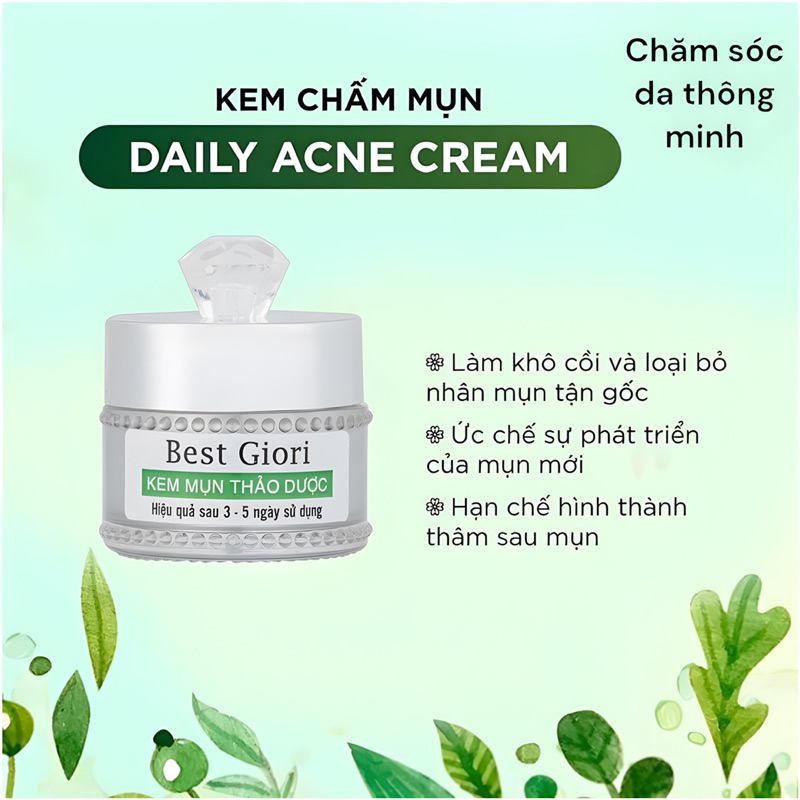 Kem mụn BEST GIORI  mờ thâm dịu da giảm sưng se khít lỗ chân lông 10g