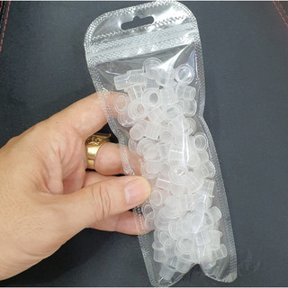 -Chum nhựa To và Nhỏ đựng mực xăm, đựng keo gắn móng, nối mi và đế mica
