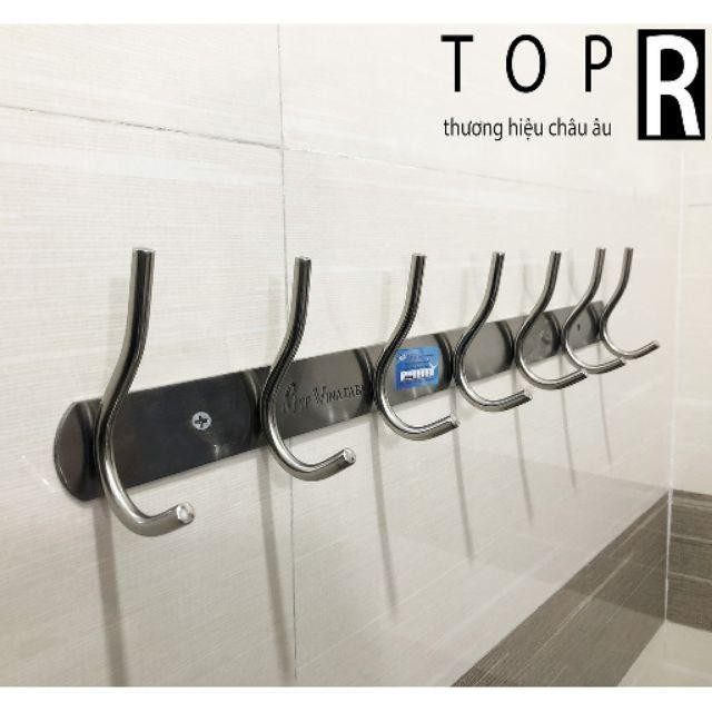 Móc treo quần áo gắn tường inox loại dày 7 móc,9 móc | Shopee Việt Nam