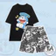 Set Bộ DOREMON hoạt hình cartoon - Bộ đùi nam nữ mặc nhà Áo thun Cotton phối quần hoạt hình TUEANHSTORE
