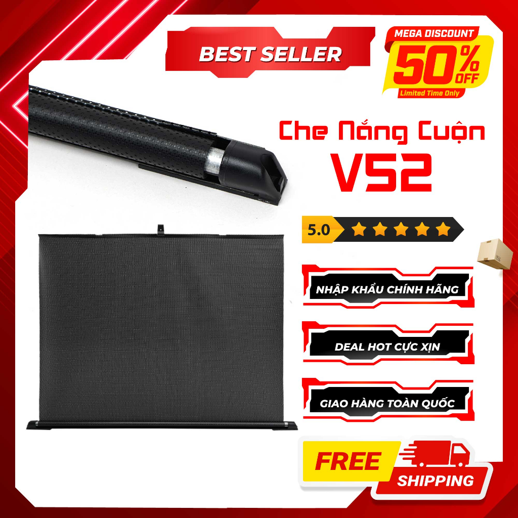 Che Nắng Ô Tô Cuộn Thông Minh CIND V52 (52x55 cm)