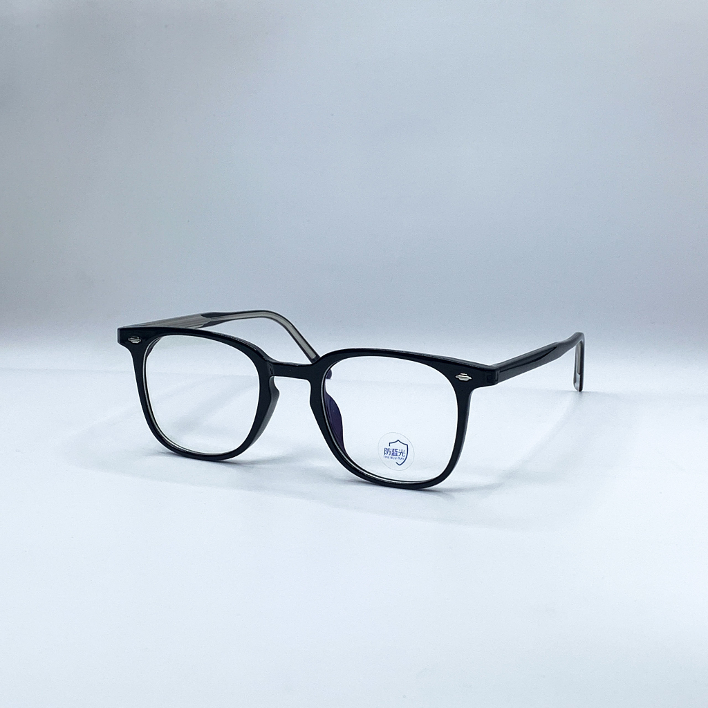 Gọng kính cận, giả cận nhựa mắt vuông LemonEyewear unisex thời trang LE9208