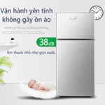 Tủ lạnh mini, tủ lạnh 2 cánh làm ngăn đá và ngăn làm mát tách biệt, để đồ ăn, đồ trang điểm tiện lợi Bảo hành 12 tháng — ảnh 2