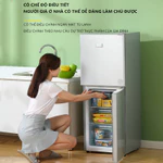 Tủ lạnh mini, tủ lạnh 2 cánh làm ngăn đá và ngăn làm mát tách biệt, để đồ ăn, đồ trang điểm tiện lợi Bảo hành 12 tháng — ảnh 8