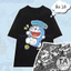 Set Bộ DOREMON hoạt hình cartoon - Bộ đùi nam nữ mặc nhà Áo thun Cotton phối quần hoạt hình TUEANHSTORE