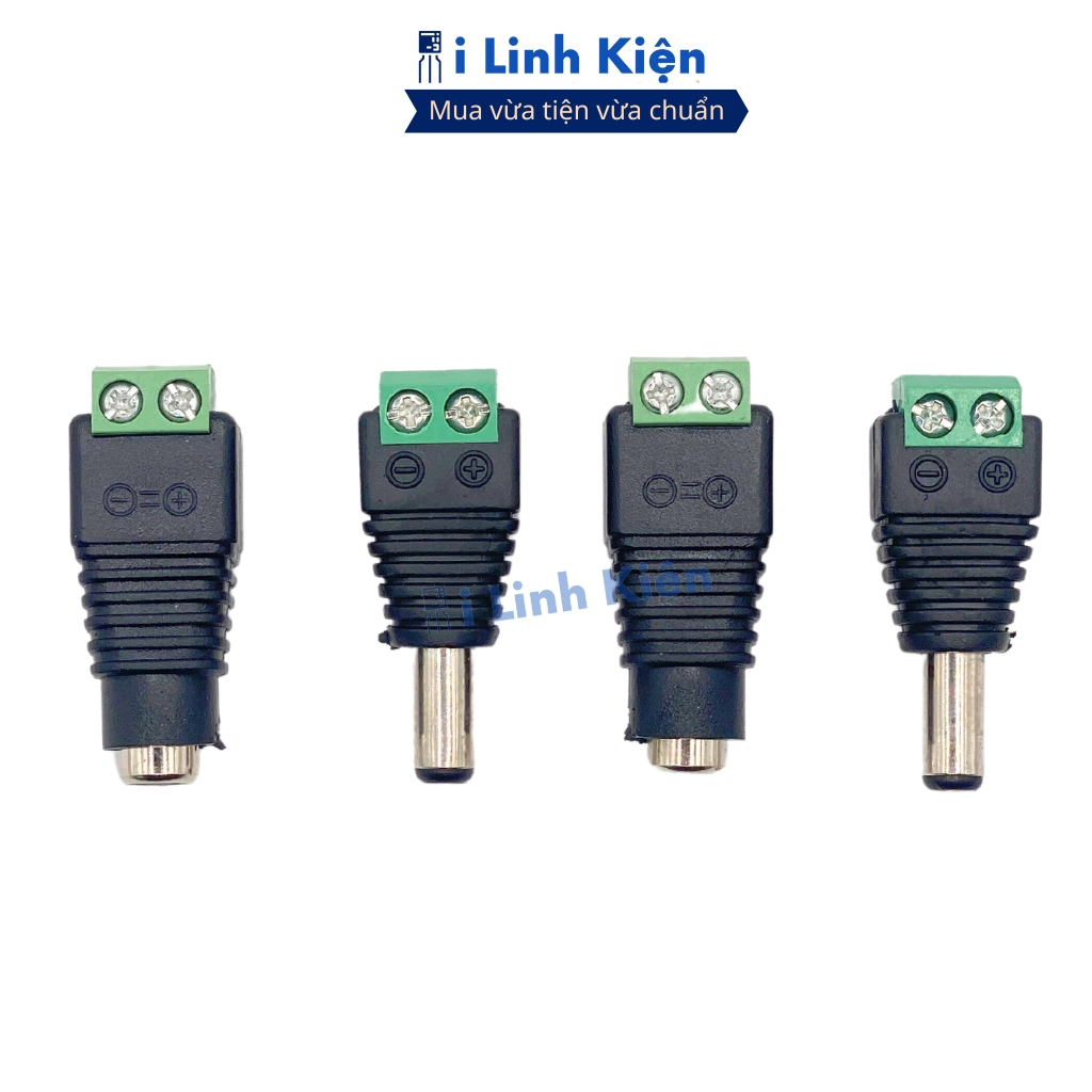 (Combo 5) Jack nguồn DC 5.5x2.5mm cái-đưc chất lượng tốt ilinhkien