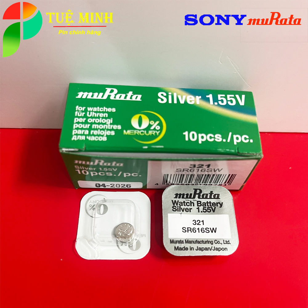 Pin đồng hồ MURATA - SONY chính hãng. Pin sr416sw / sr521sw / sr621sw /  sr626sw / sr721sw / sr920sw | Shopee Việt Nam