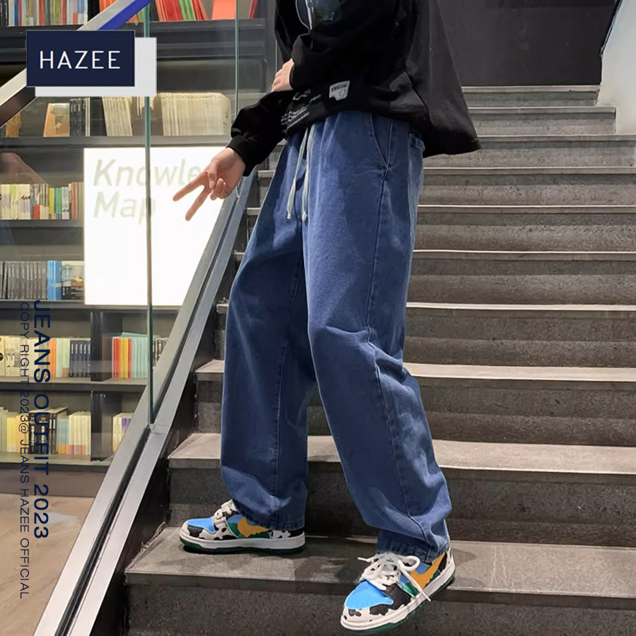 Quần Jean Nam HAZEE Ống Rộng – Mẫu Hot Trend 2026, Chất Jean Dày, Đẹp Chuẩn Dáng