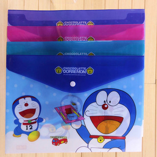 Set 5 túi cúc hình đựng tài liệu A4, túi clear bag a4 có hình, file cúc hình đựng tài liệu