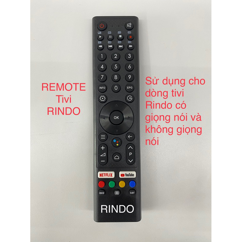 Remote tivi Rindo, Điều khiển tivi RINDO | Shopee Việt Nam