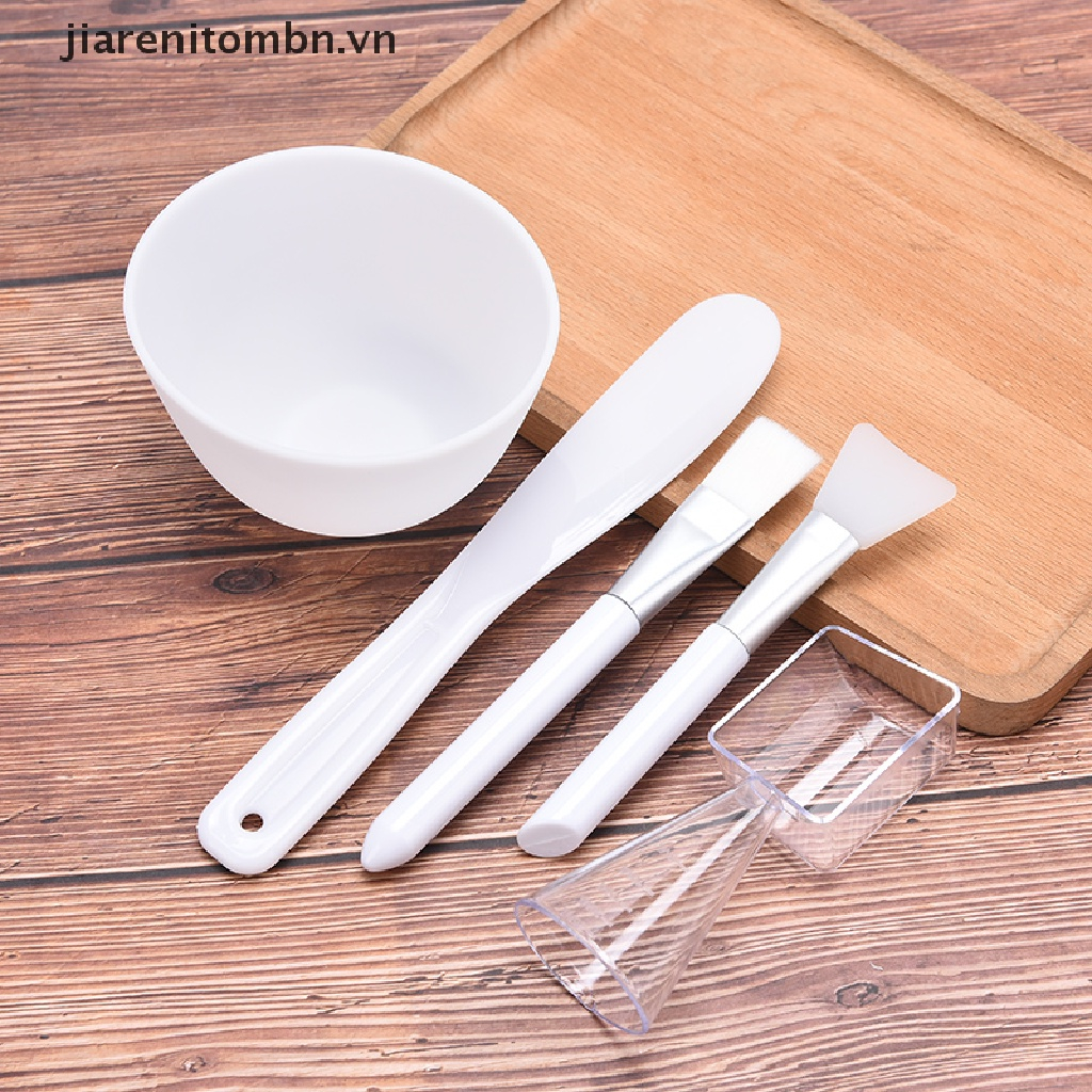 Bộ Bát Thìa Chổi, Cọ silicon Chuyên Đắp Mặt Nạ Dùng Trong Spa Thẩm Mỹ Viện