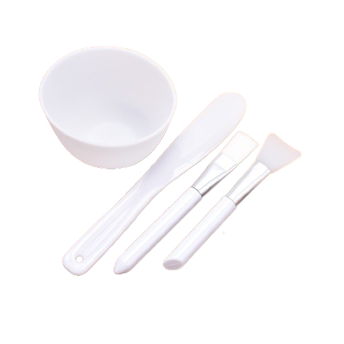 Bộ Bát Thìa Chổi, Cọ silicon Chuyên Đắp Mặt Nạ Dùng Trong Spa Thẩm Mỹ Viện
