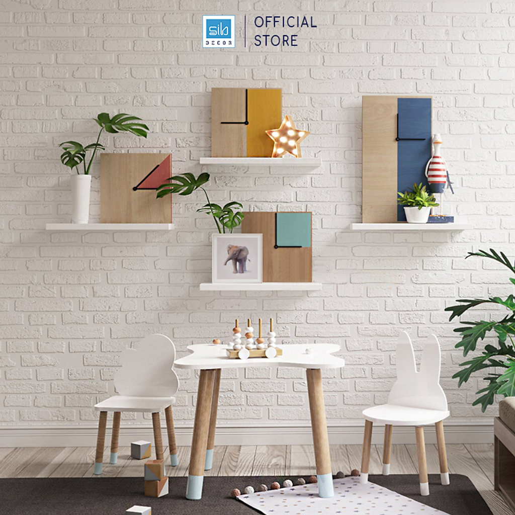 Ảnh Kệ Treo Tường Rộng 20cm, Dày 25mm Màu Trắng SIB Decor Chiều Dài 60/80cm KT005 3