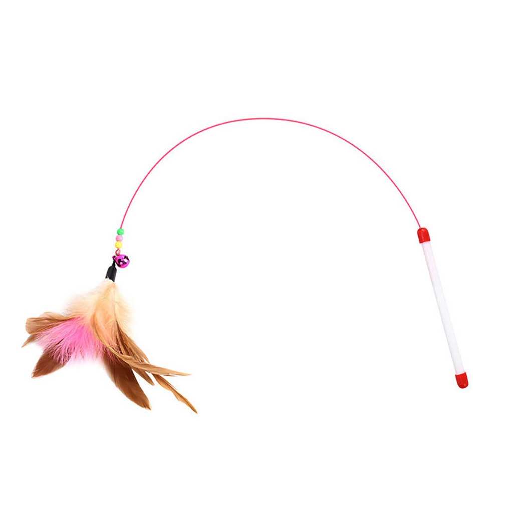 Đồ Chơi Cần Câu Mèo Con Gắn Lông Vũ Dây Thép Tự Chơi Giá Rẻ Chó Tam Thể Thú Cưng Nhỏ Play Together Tại Nhà Thông Minh
