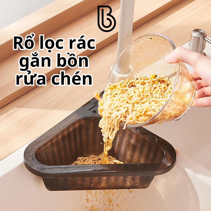 Rổ Lọc Rác Đa Năng Hình Tam Giác Gắn Bồn Rửa Chén Tiện Dụng Có Thể Thay ...