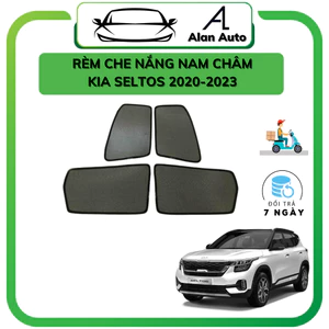 Rèm che nắng ô tô Kia Seltos 2019-2025, che nắng hút nam châm theo xe, bộ 4 cánh. Hàng loại tốt