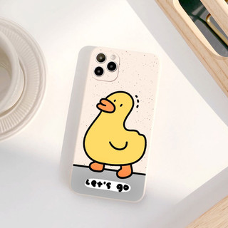 Ốp lưng iphone cạnh vuông bảo vệ camera Vịt let's go 6/7/8/plus/x/xr/xs/11/12/13/14/15/16pro max - e6921