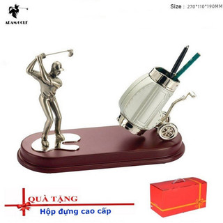 GOLF - Qùa tặng SẾP, đối tác, golfer,..hộp đựng sang trọng - bộ quà để bàn làm việc cao cấp