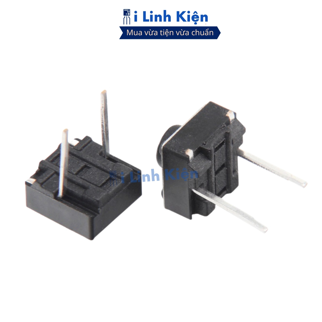 Nút nhấn 6x6mm 2P DIP 2 chân đảm bảo chất lượng ilinhkien