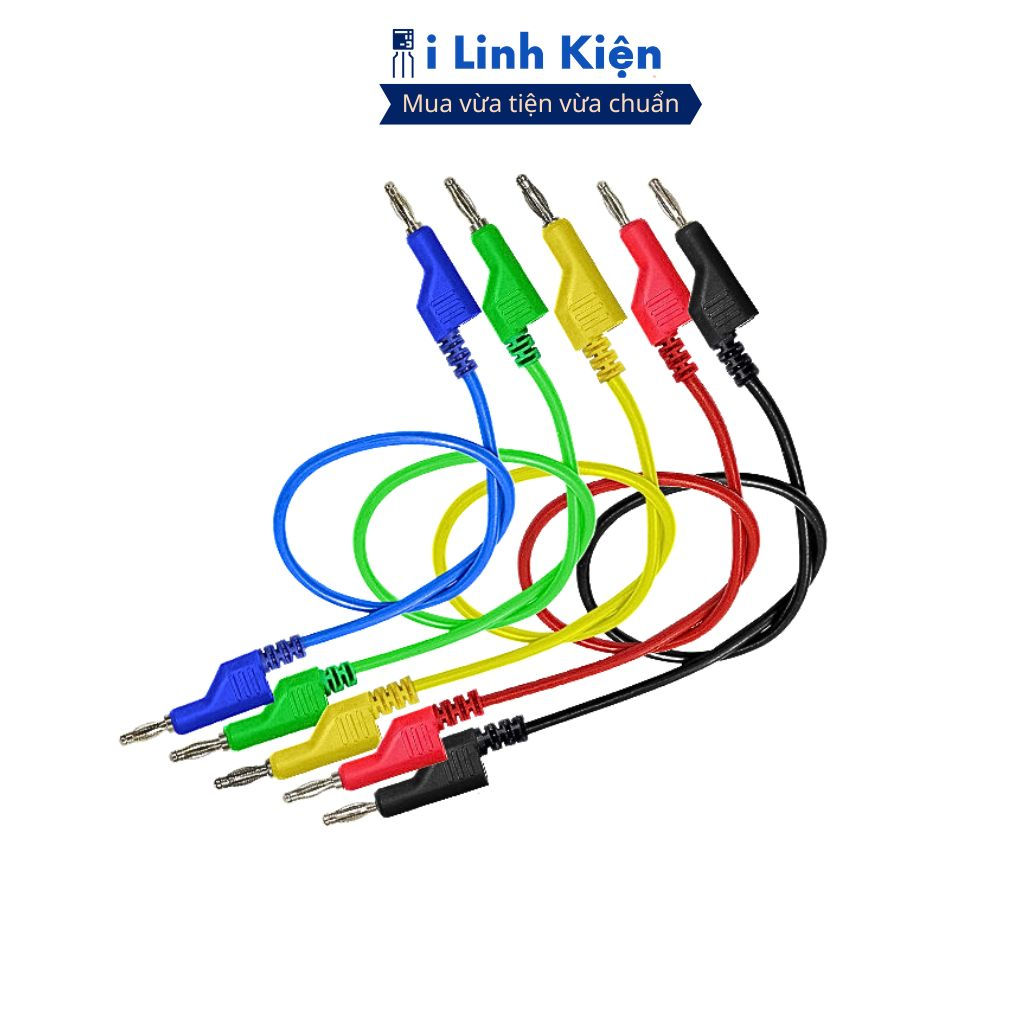 Dây bắp chuối 2 đầu 4mm dài 1 mét chất liệu silicon mềm dẻo chất lượng cao chính hãng ilinhkien