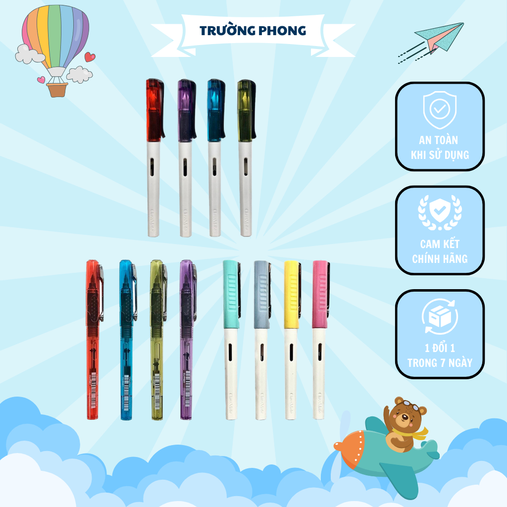 Bút máy CLASSMATE Dành Cho Học Sinh Ngòi Trơn/Ngòi Kim Tinh, Nét Bút ...