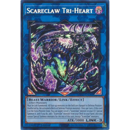 Yu-Gi-Oh! Scareclaw Tri-Heart – DIFO-EN049 Secret Rare, 1. Auflage, Sammelkarte