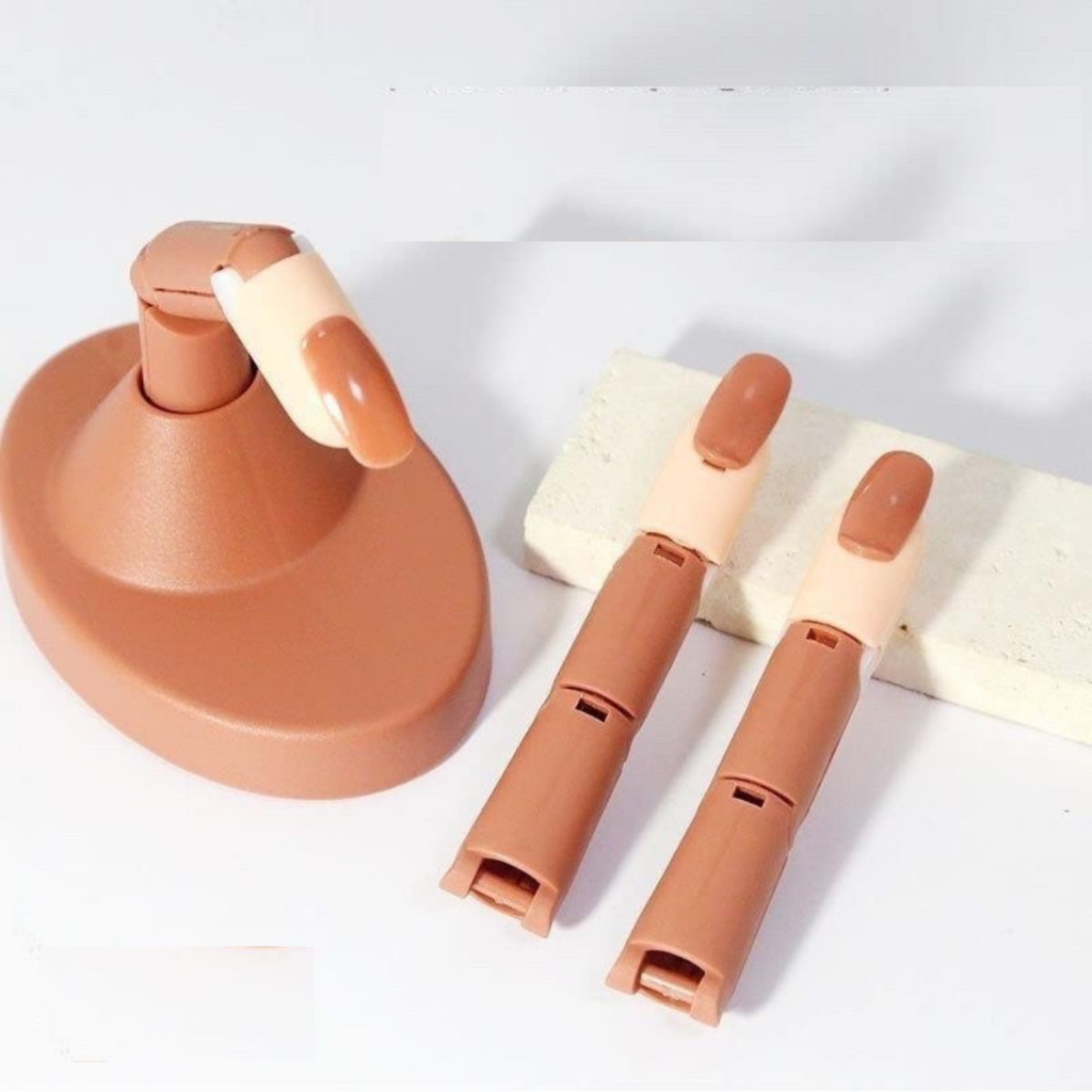 [Sản phẩm mới] Ngón tay giả học làm nail chuyên dụng - loại có khớp ngón tay cử động linh hoạt (tặng kèm 100 móng giả)